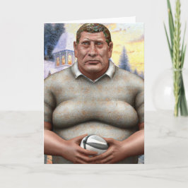 A Rugby Christmas - Rugby Greeting Card Helgkort