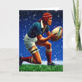 A Rugby-julen - Rugby-hälsningskort Helgkort