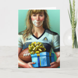 A Rugby-julen - Rugby-hälsningskort Helgkort