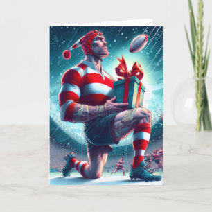 A Rugby-julen - Rugby-hälsningskort Helgkort
