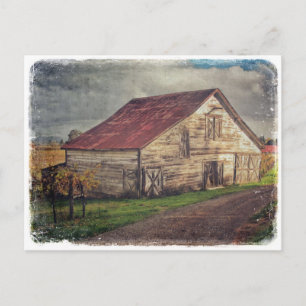 A Rustic Barn Vykort