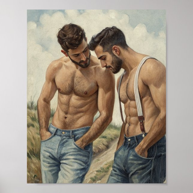 A Rustic Study in Shared Male Desire Poster (Framsidan)