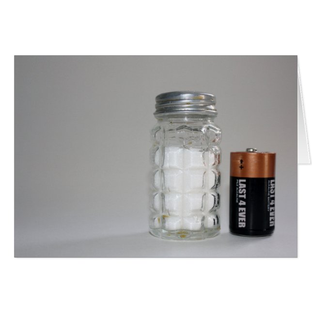A Salt and Battery Hälsningskort (Framsidan Horizontal)