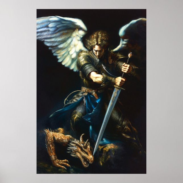 A Sång och  | Angel vs Dragon Poster (Framsidan)