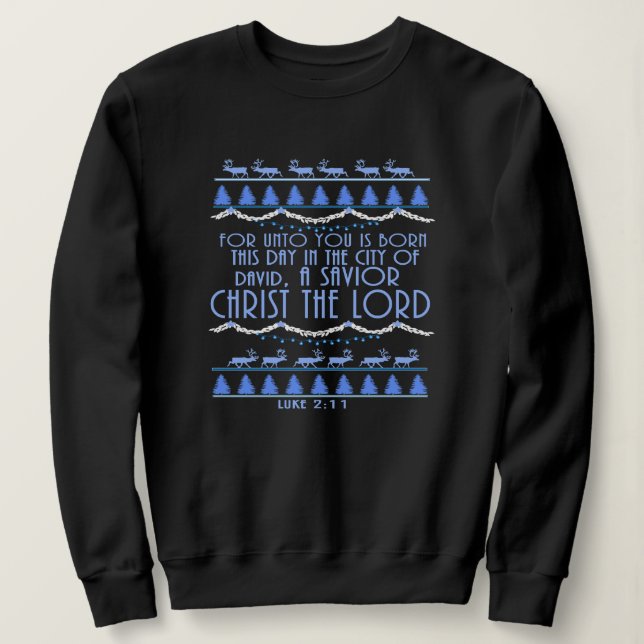 A Savior Christ The Lord Christmas T Shirt (Design framsida)