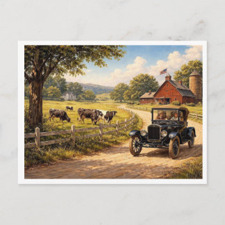 A scene from American life. Vykort