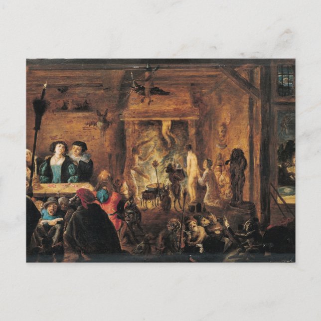 A Scene of Sorcery, 1633 Vykort (Framsida)