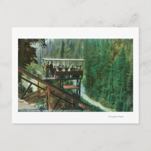 A Scenia Railway Along, Sacramento River Vykort