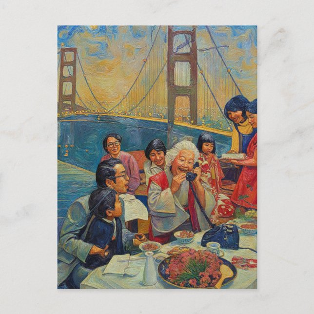 A Scenic Dinner at the Bridge Vykort (Framsida)