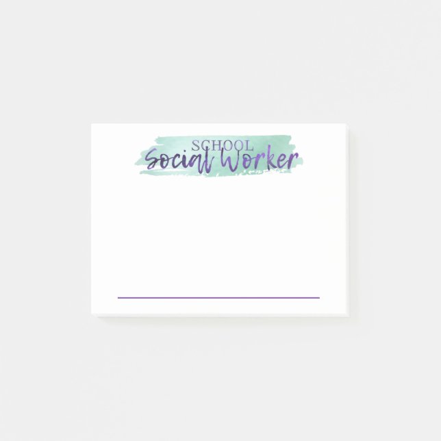 A School Social Workers Post-it Notes Block (Framsida)
