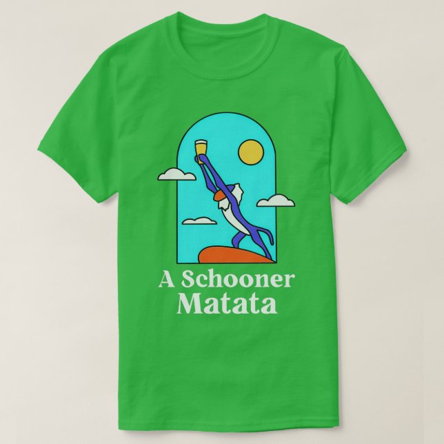 A Schooner Matata unit utah jazz hoodies för manar T Shirt (Design framsida)