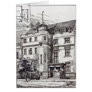 A Sculptors Studio, 1892 Hälsningskort