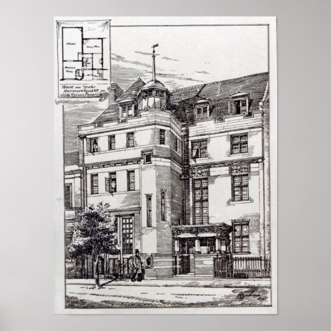 A Sculptors Studio, 1892 Poster (Framsidan)