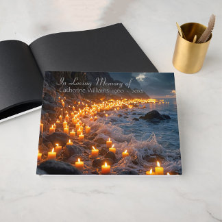 A sea of candlelights, Funeral Condolence Gästböcker