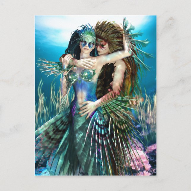 A Sea of Kärlek och Beauty Postcard Vykort (Framsida)