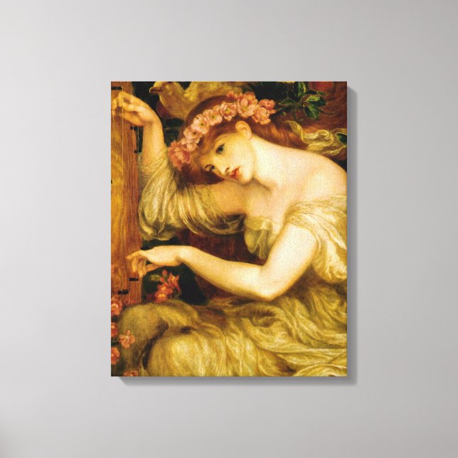 A Sea Spell (av Dante Gabriel Rossetti) Canvastryck (Framsida)