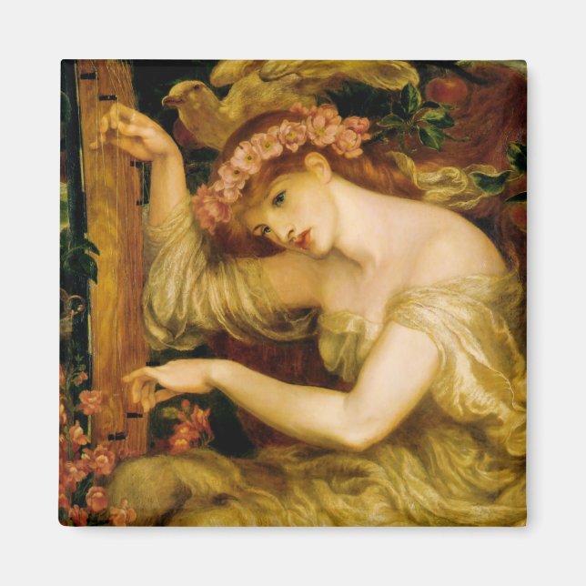 A Sea Spell (av Dante Gabriel Rossetti) Magnet (Framsidan)