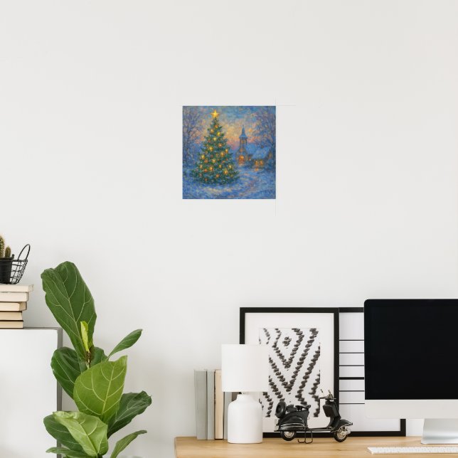 A sensual Monet-style Christmas tree Poster (Hemmakontoret)