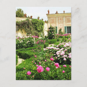 A Serene Formal Ro Garden Vykort