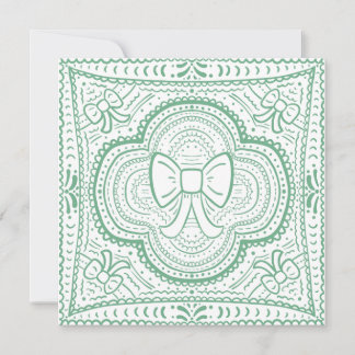 A Shabby chic Bow Inbjudningar