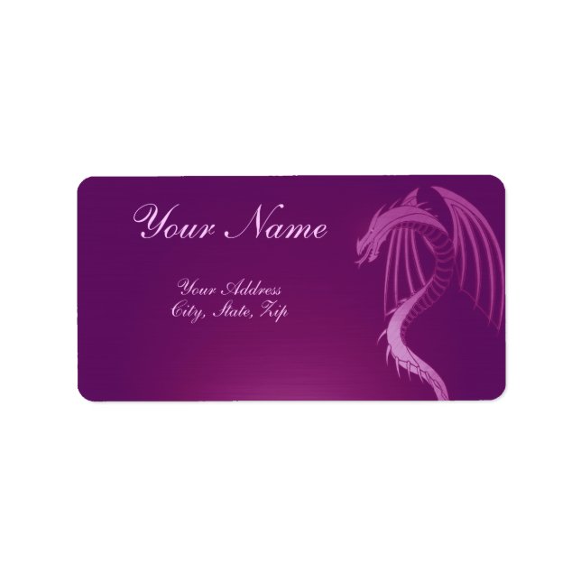 A Shadow Dragon 4 Adressetikett (Framsidan)