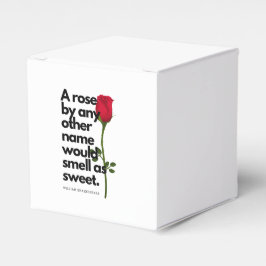 A SHAKESPEARE POEM AND A ROSE Favor Boxes Presentaskar