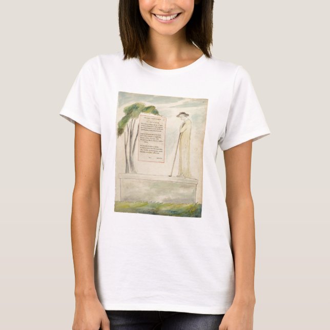 A Shepherd Reading the Epitaph, från Elegy Writy T-shirt (Framsida)
