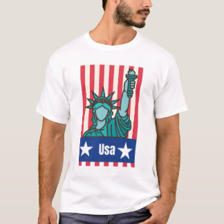 A shirt bearing the American symbol of freedom in  T