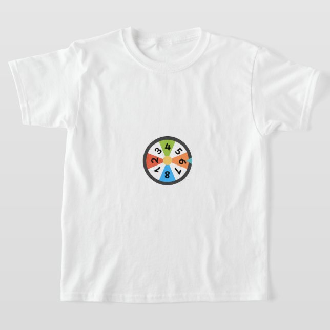 A shirt designed for children to learn numbers t (Laydown)