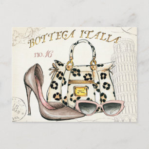 A Shoe, A Bag och A Pair of Glasses Vykort