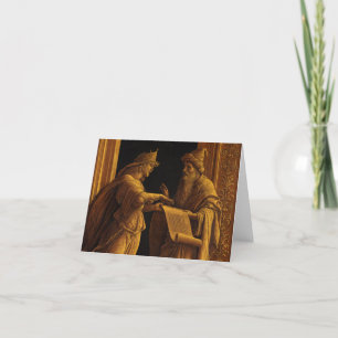 A Sibyl och en profet, 1495 av Andrea Mantegna Tack Kort