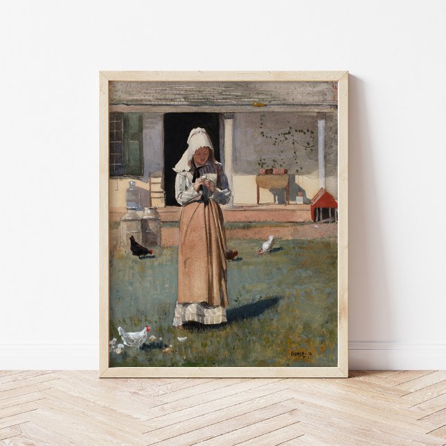 A Sick Chicken | Winslow Homer Poster (Skapare uppladdad)