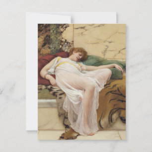 A Siesta John William Godward Art Vykort