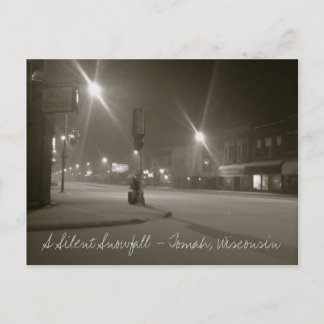 A Silent Snowfall - Tomah, Wisconsin Vykort