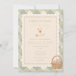 A Silly Little Goose Is on the Way Shower invite Inbjudningar