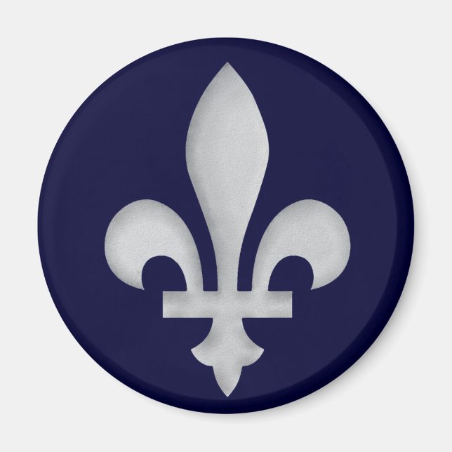 A Silver Fleur-de-lys Magnet (Framsidan)