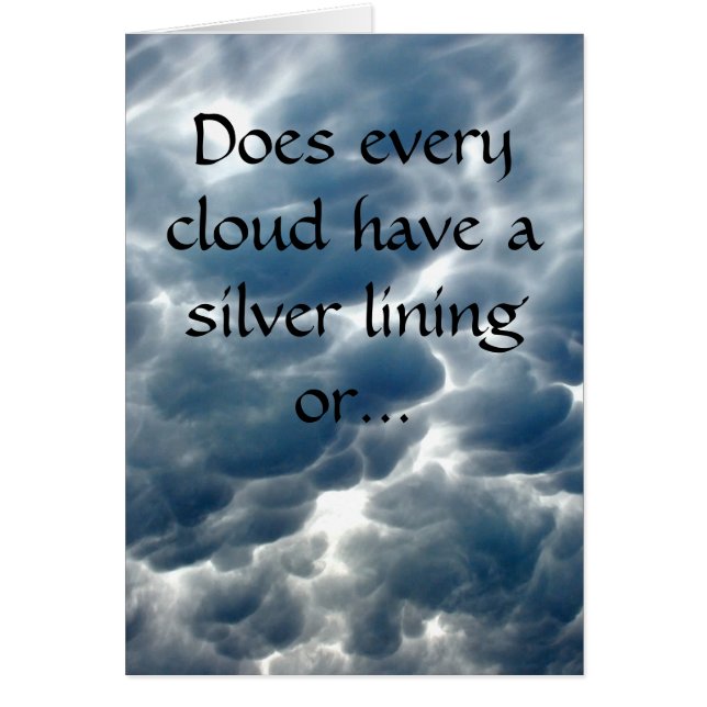 A Silver Lining Hälsningskort (Framsidan)