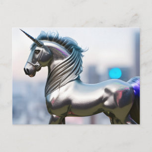 A Silver Unicorn Vykort