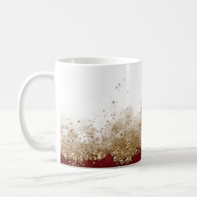  A Simple Elegant Floral Vine Pattern Kaffemugg (Vänster)