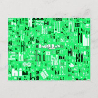 A Simple Hej Part Deux-vykort - Lime Vykort