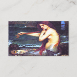 A Sjöjungfru John William Waterhouse Visitkort