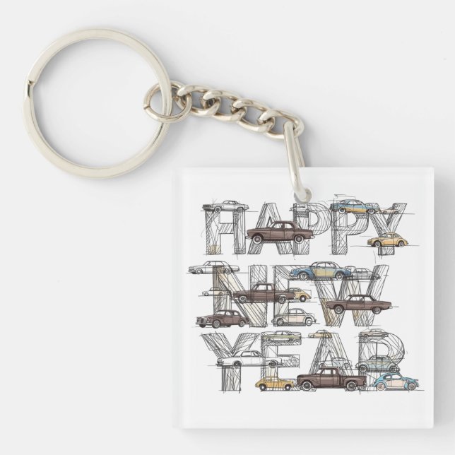 a smart happy new year design for cars lovers  (Framsidan)