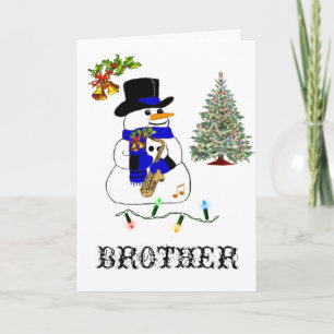 A Snögubbe Jul Helgkort