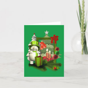 A Snögubbe's Jul Helgkort