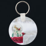 A Snow Globe Nyckelring<br><div class="desc">A winter snow globe.</div>