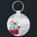 A Snow Globe Nyckelring<br><div class="desc">A winter snow globe.</div>