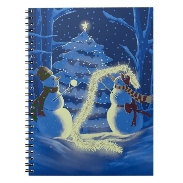 A Snowman Christmas Anteckningsbok (Framsidan)