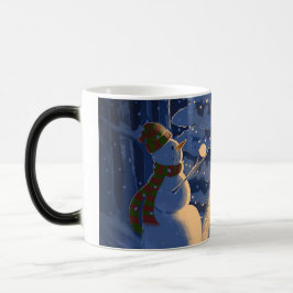 A Snowman Christmas Magisk Mugg