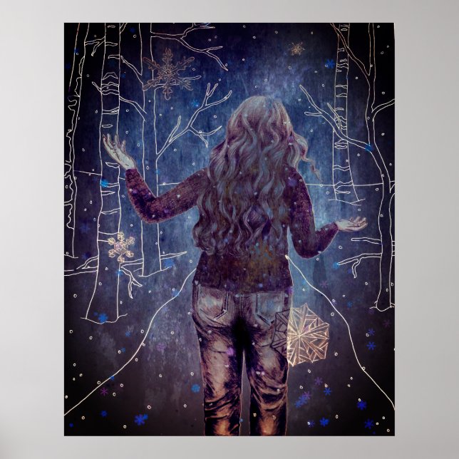 A Snowy Night Poster (Framsidan)