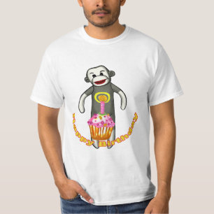 A Sock monkey Birthday t-shirt